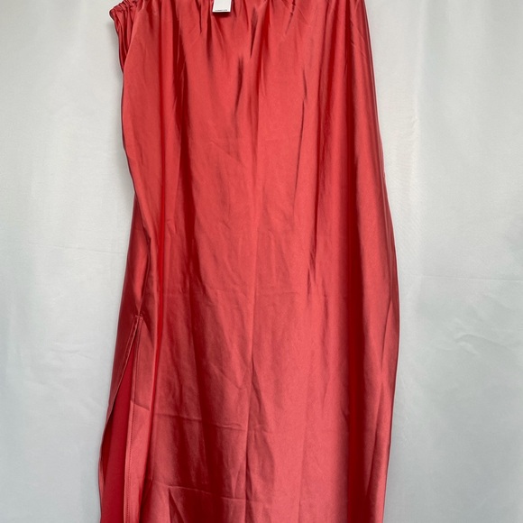 Old Navy Dresses & Skirts - NWT Romantic Clean Girl 90s Minimalist Calypso Coral Satin Midi Slip Skirt XXL